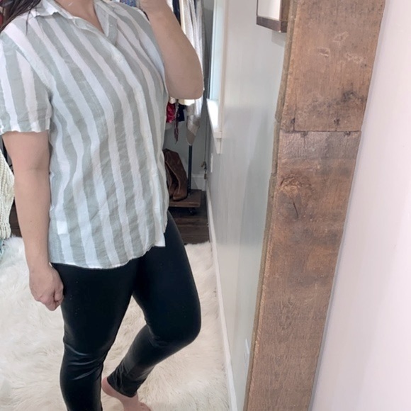 Express striped men’s button down shirt size medium - Picture 3 of 6